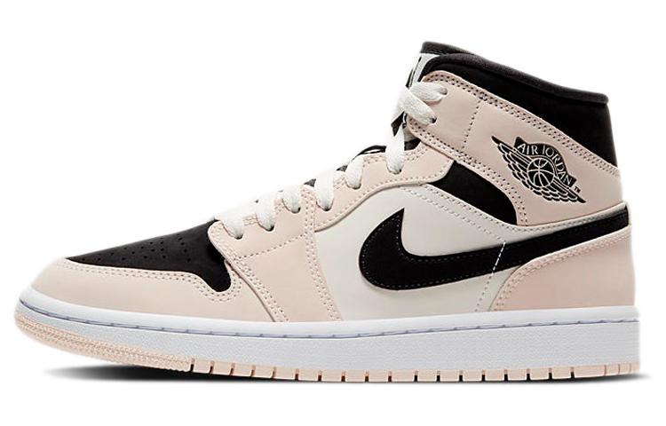 

Кеды унисекс Jordan Air Jordan 1 mid barely orange бежевые 38.5 EU, Бежевый, Air Jordan 1 mid barely orange