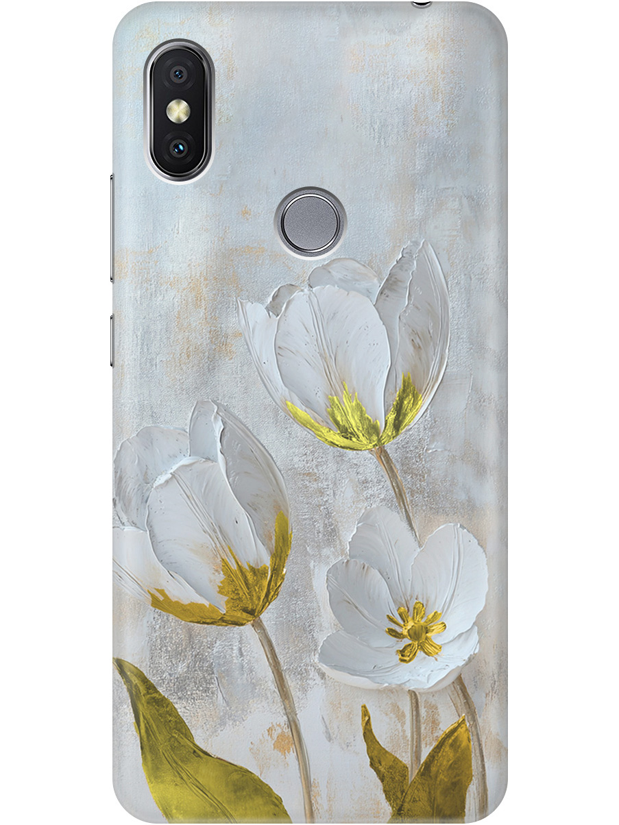 

Силиконовый чехол на Xiaomi Redmi S2 с принтом "Белые тюльпаны" прозрачный, Прозрачный;белый;серый;золотистый, 718410223