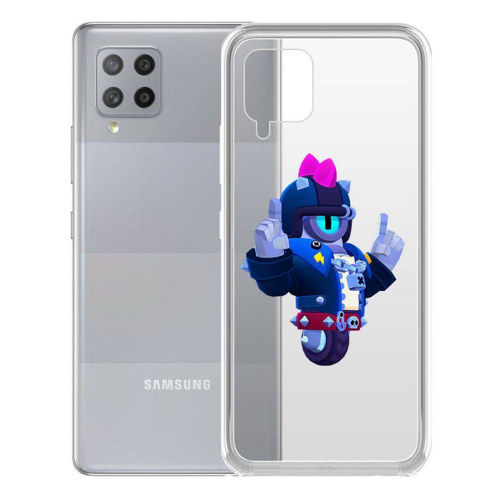

Чехол-накладка Brawl Stars-Дикий Сту для Samsung Galaxy A42 5G (A426), Прозрачный