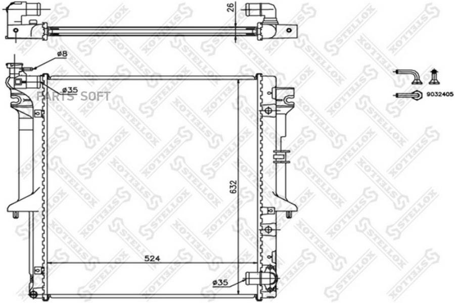 

STELLOX Радиатор охлаждения STELLOX 1025972sx