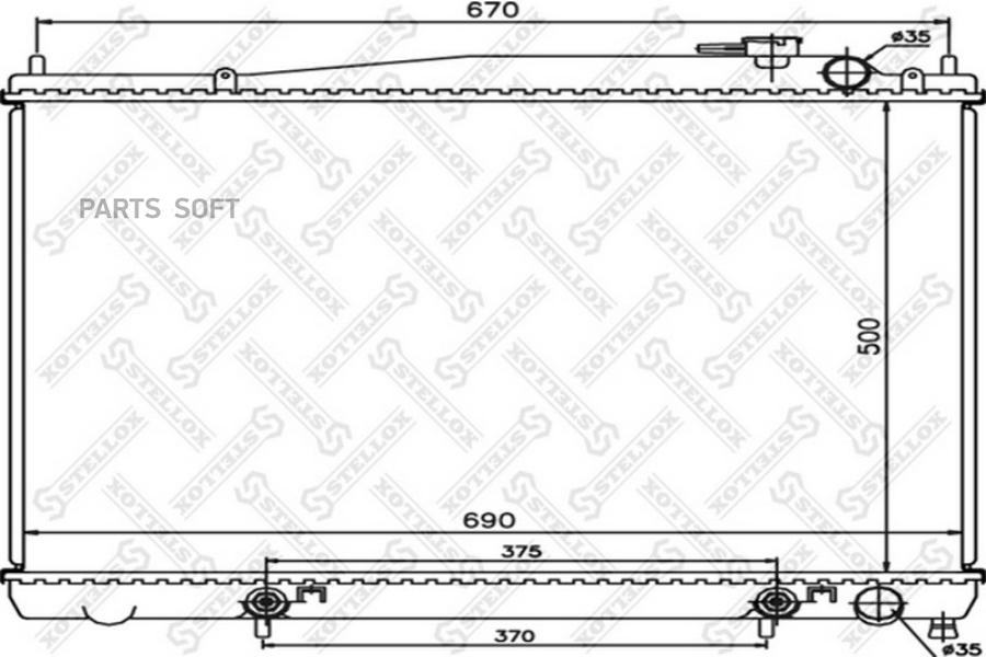 

STELLOX Радиатор охлаждения STELLOX 1025977sx