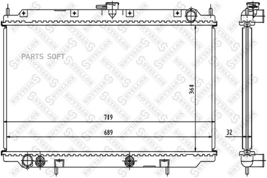 

STELLOX Радиатор охлаждения STELLOX 1025979sx