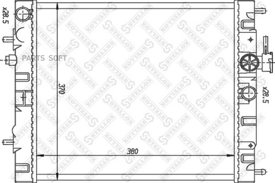 

STELLOX Радиатор охлаждения STELLOX 1025984sx