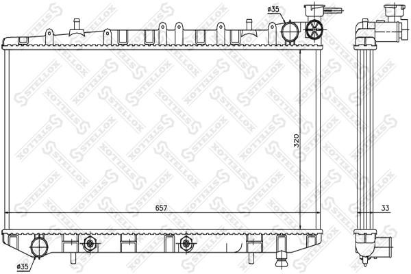 

STELLOX Радиатор охлаждения STELLOX 1025987sx