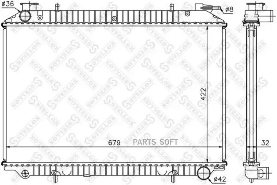 

STELLOX Радиатор охлаждения STELLOX 1025990sx