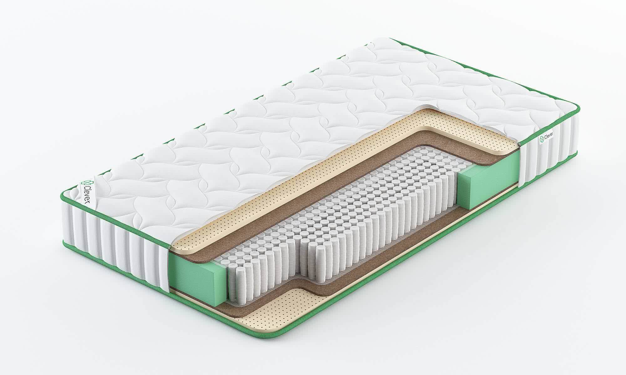 

Матрас Clever Nature S1000 135x190, Белый, CLEVER NATURE S1000