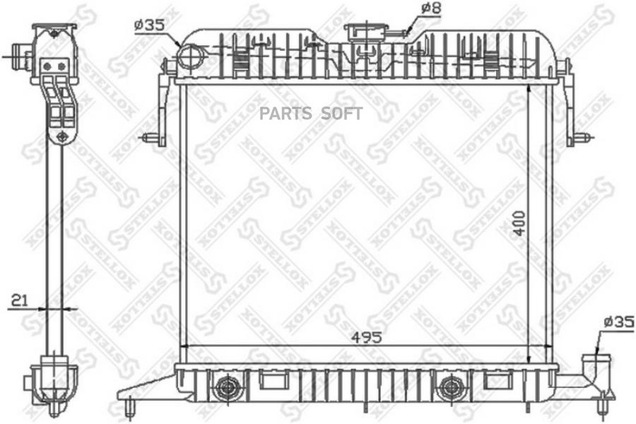 

STELLOX Радиатор охлаждения STELLOX 1026005sx