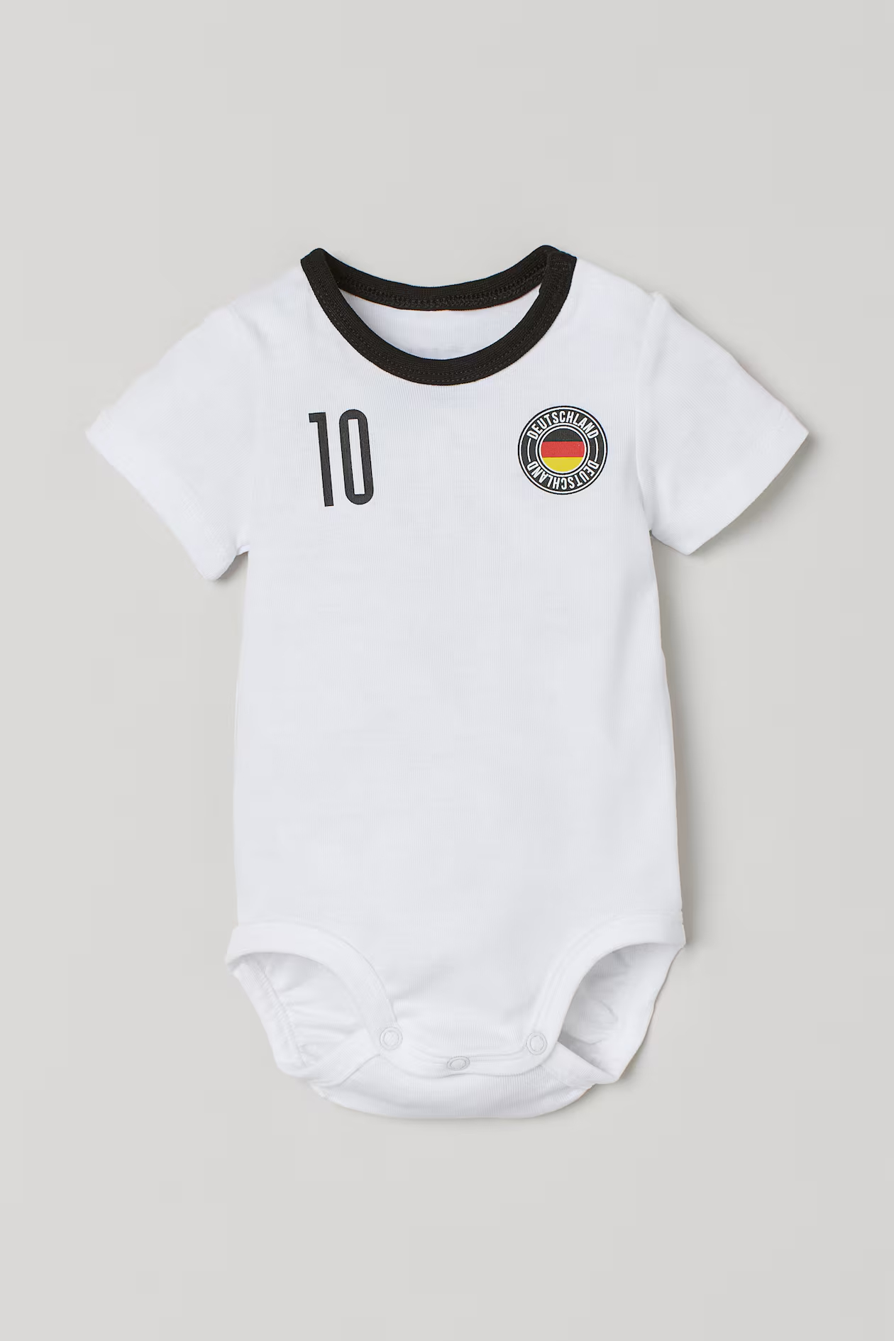 Боди детское для мальчиков HM Football Bodysuit 0967249009 белое 74 899₽