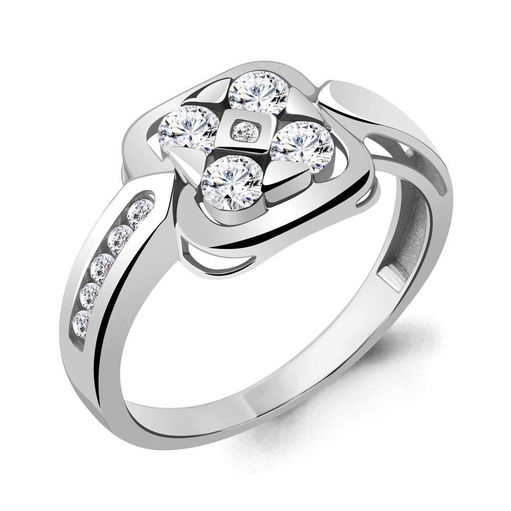 

Кольцо из серебра р. 17,5 AQUAMARINE 68822А_925_р, 68822А_925_р