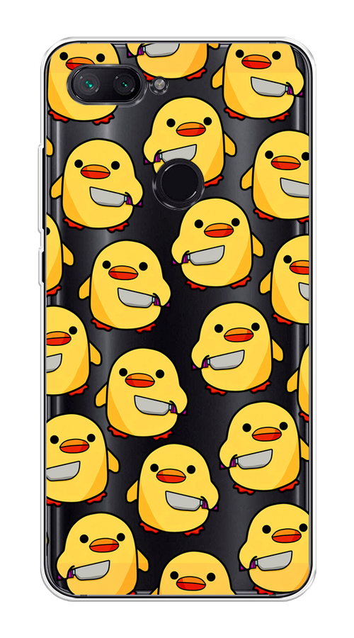 

Чехол на Xiaomi Mi 8 Lite (Youth Edition) "Утка с ножом", Прозрачный;желтый;оранжевый, 34550-1