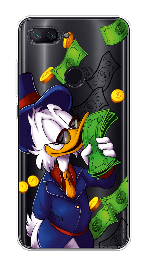 

Чехол на Xiaomi Mi 8 Lite (Youth Edition) "Scrooge McDuck with Money", Синий;зеленый;белый, 34550-6