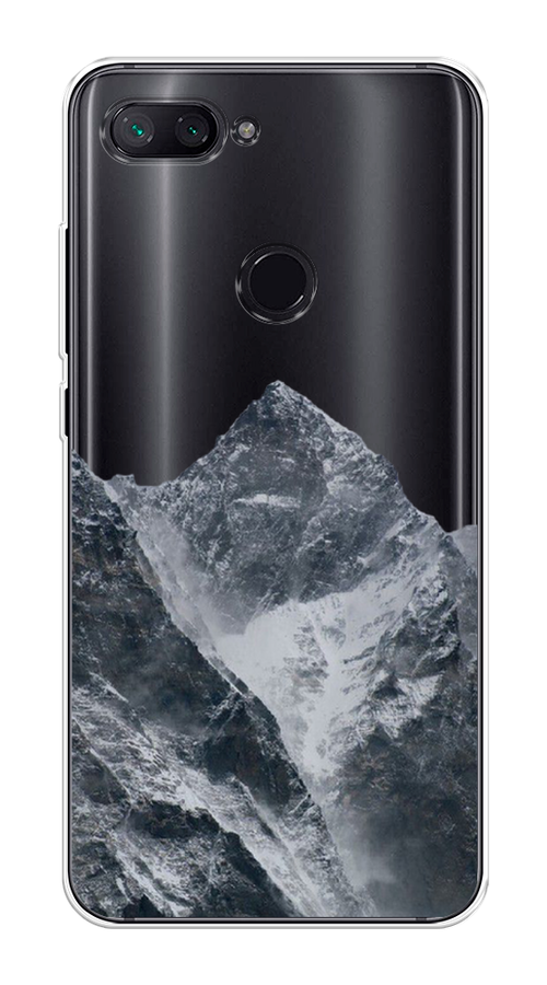 

Чехол на Xiaomi Mi 8 Lite (Youth Edition) "Горы арт 4", Серый;бежевый, 34550-2