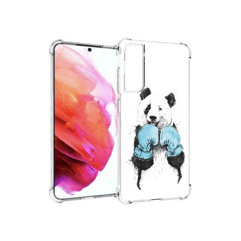 

Чехол MyPads Tocco для Samsung Galaxy S21 FE панда боксер, Прозрачный, Tocco