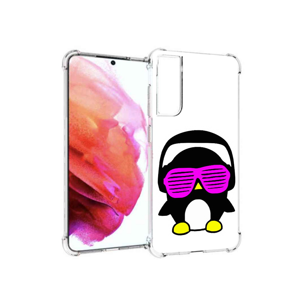 

Чехол MyPads Tocco для Samsung Galaxy S21 FE пингвин, Прозрачный, Tocco
