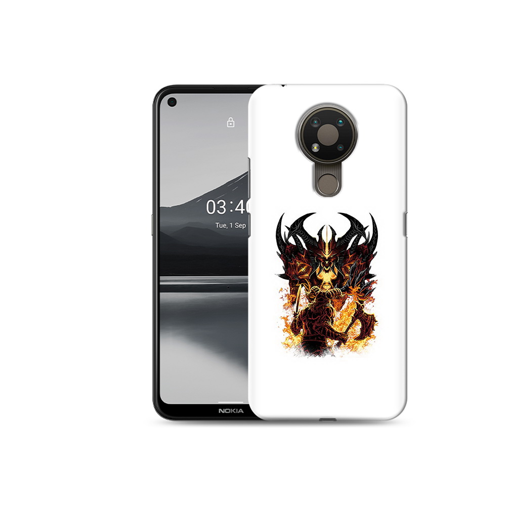 

Чехол MyPads Tocco для Nokia 3.4 демон shadow fiend, Прозрачный, Tocco