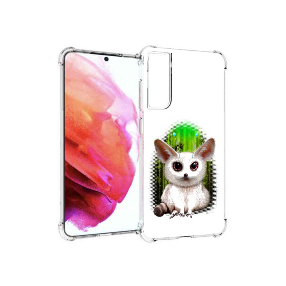 

Чехол MyPads Tocco для Samsung Galaxy S21 FE пушистое животное, Прозрачный, Tocco