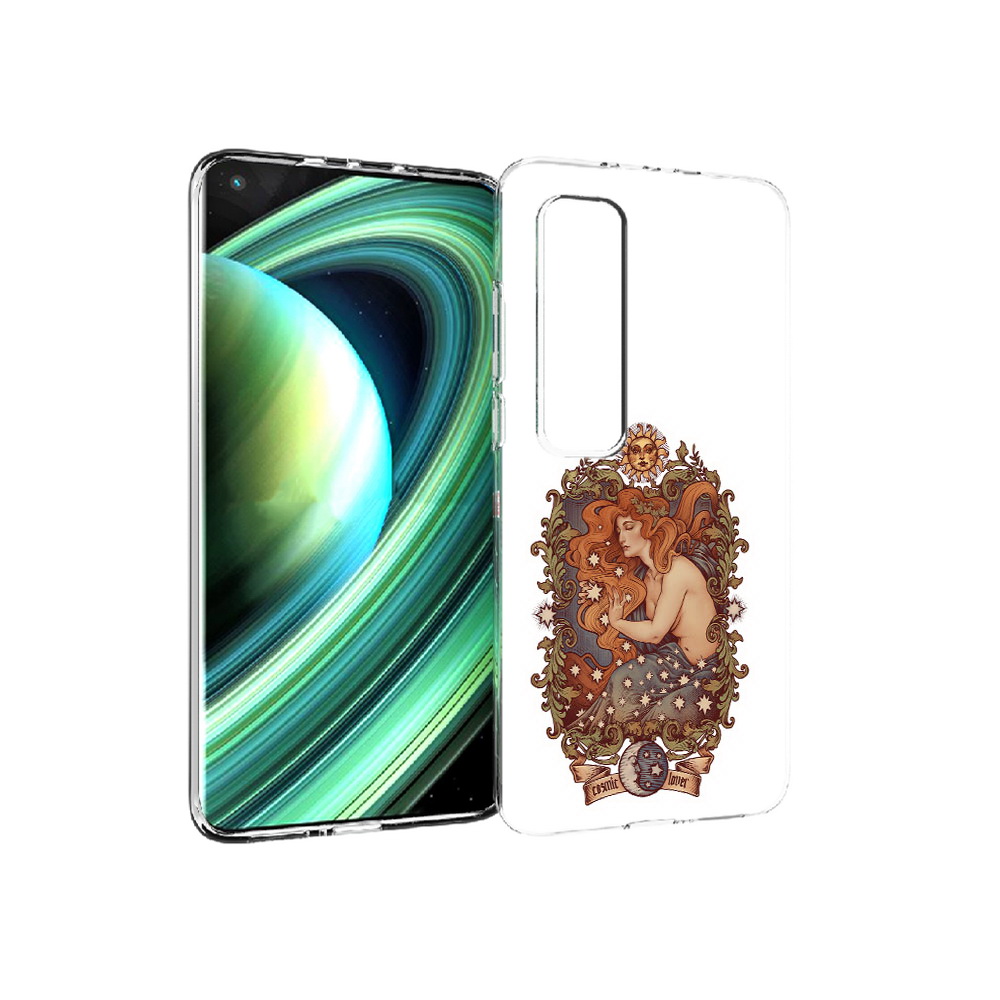 

Чехол MyPads Tocco для Xiaomi Mi 10 Ultra звездная девушка абстракция (PT156404.264.351), Прозрачный, Tocco