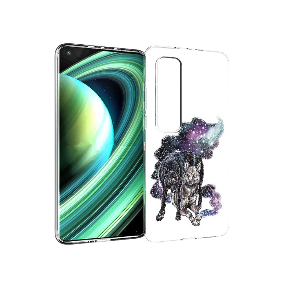 

Чехол MyPads Tocco для Xiaomi Mi 10 Ultra звездные волки (PT156404.264.352), Прозрачный, Tocco
