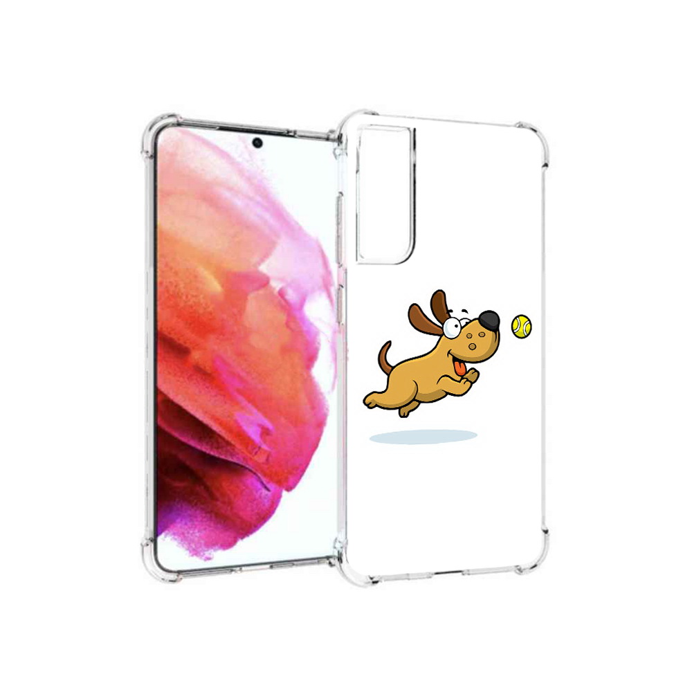 

Чехол MyPads Tocco для Samsung Galaxy S21 FE пёсик, Прозрачный, Tocco