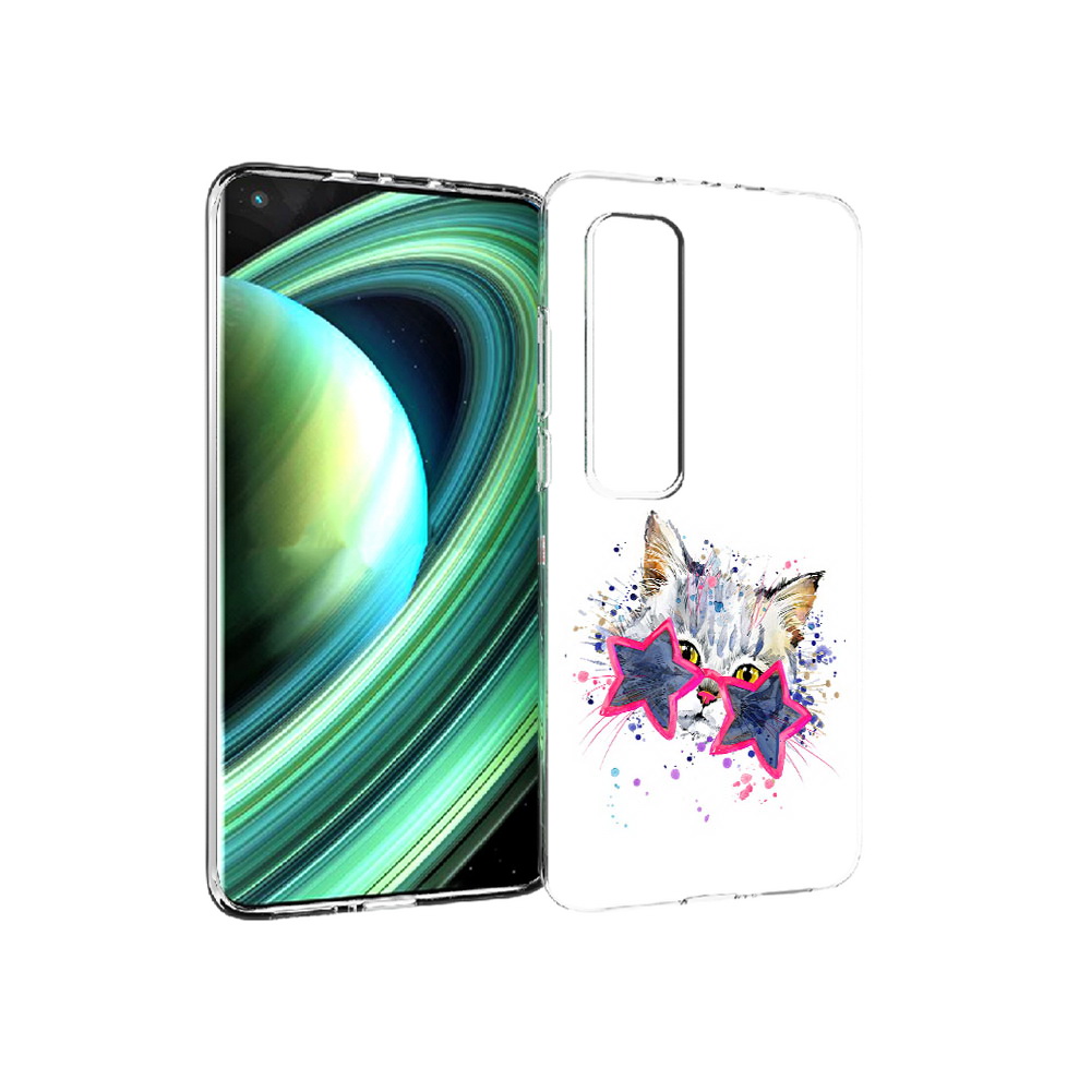 

Чехол MyPads Tocco для Xiaomi Mi 10 Ultra звездные очки (PT156404.264.353), Прозрачный, Tocco