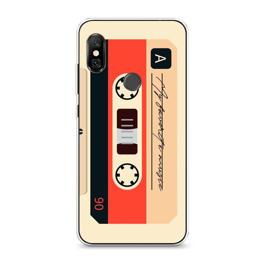 

Чехол на Xiaomi Redmi Note 6 Pro "Бежевая кассета", Черный;красный;бежевый, 34650-6