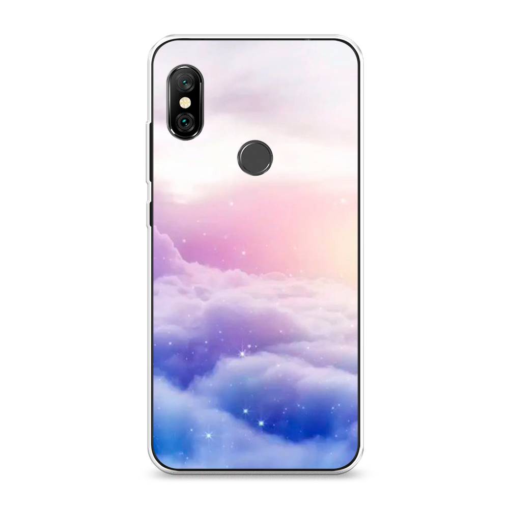 

Чехол на Xiaomi Redmi Note 6 Pro "Небеса", Голубой;белый;розовый, 34650-2