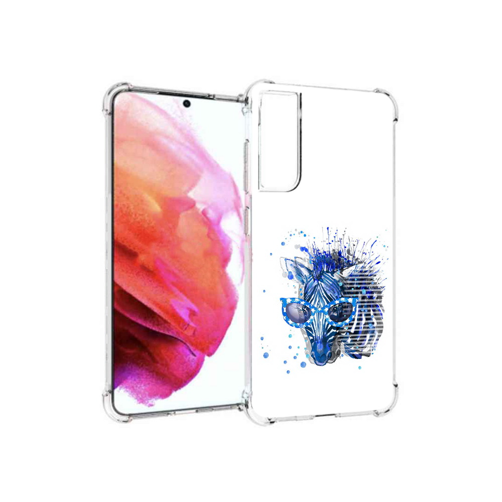 

Чехол MyPads Tocco для Samsung Galaxy S21 FE расплывчатая зебра, Прозрачный, Tocco