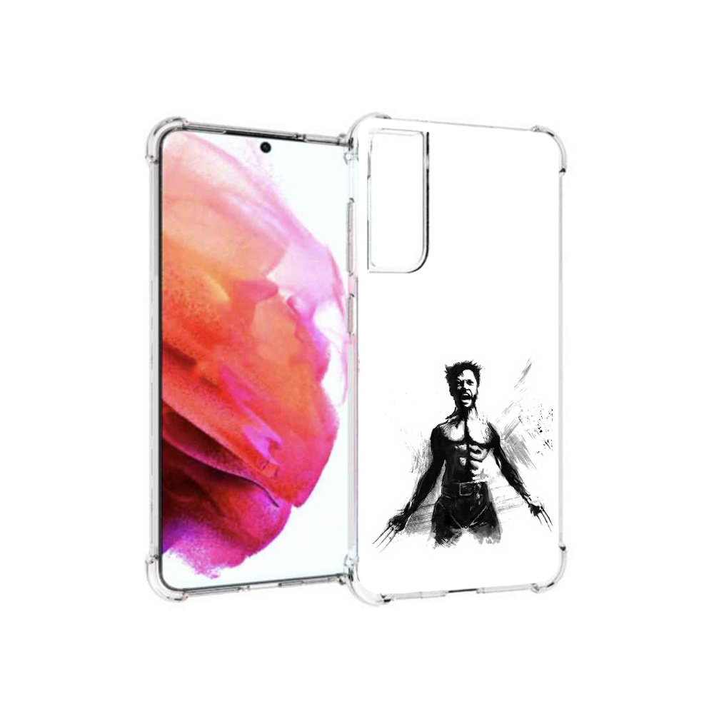 

Чехол MyPads Tocco для Samsung Galaxy S21 FE росомаха, Прозрачный, Tocco
