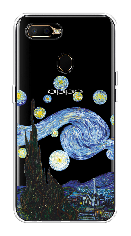 

Чехол на Oppo A5s "Ночь Ван Гога", Голубой;синий;черный, 252350-1