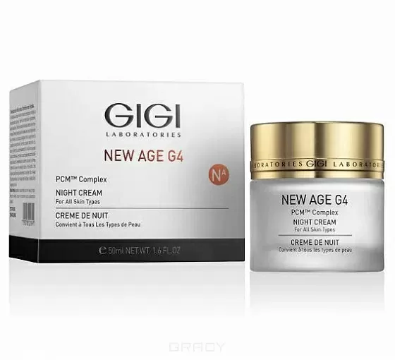 фото Крем ночной омолаживающий new age g4 night cream gigi, 50 мл