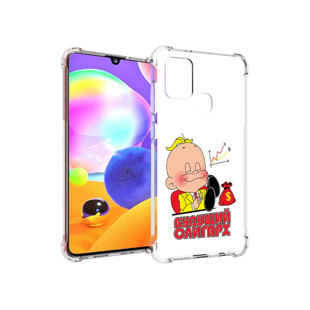 

Чехол MyPads Tocco для Samsung Galaxy A21s Будущий олигарх (PT149116.528.37), Прозрачный, Tocco