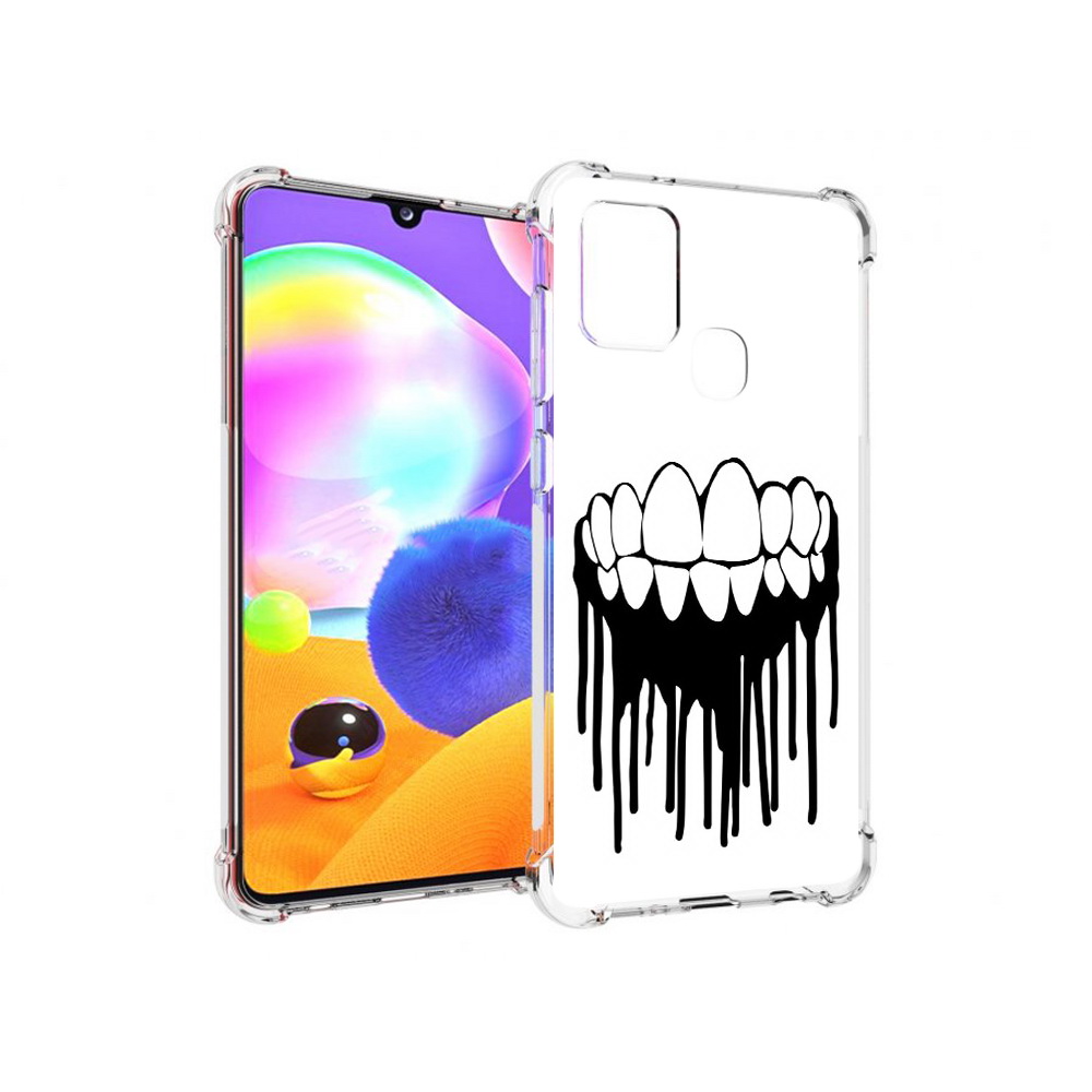 

Чехол MyPads Tocco для Samsung Galaxy A21s зубы (PT149116.528.372), Прозрачный, Tocco