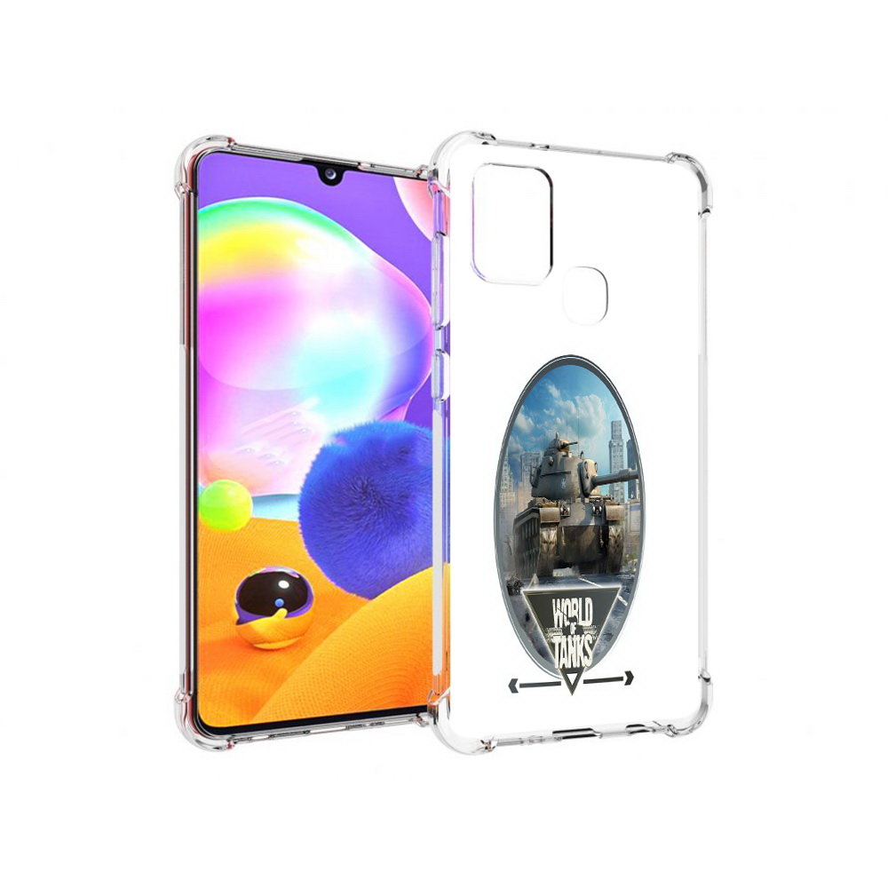 

Чехол MyPads Tocco для Samsung Galaxy A21s игра с танками (PT149116.528.375), Прозрачный, Tocco
