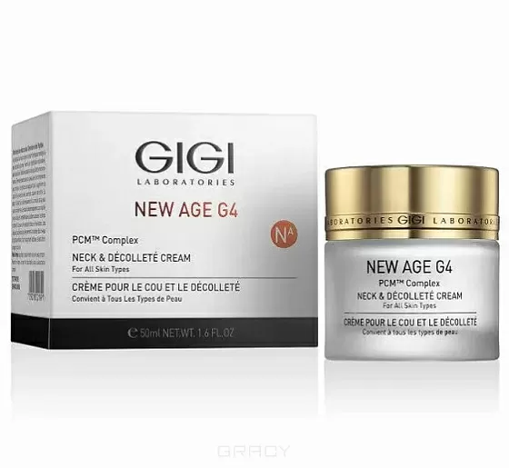 фото Крем укрепляющий для шеи и декольте new age g4 neck cream gigi, 50 мл