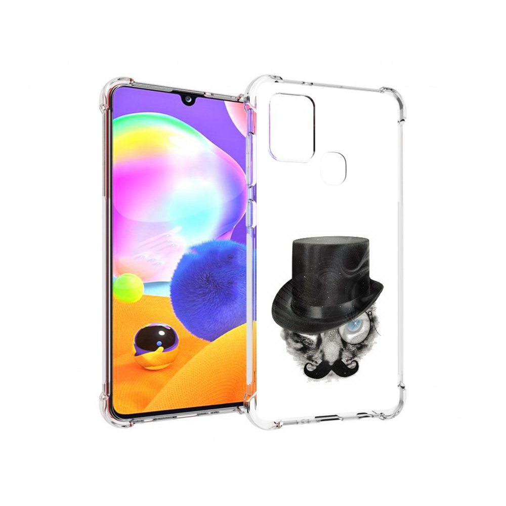

Чехол MyPads Tocco для Samsung Galaxy A21s интелегентный кот (PT149116.528.378), Прозрачный, Tocco