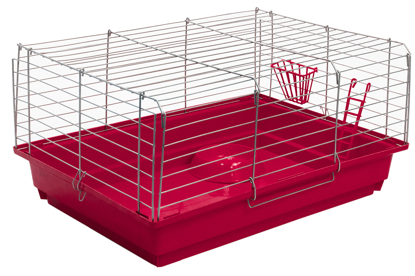 

Клетка для кроликов PetTails, складная, шаг прута 22мм, 58*40*30, рубиновый, Красный, 4167