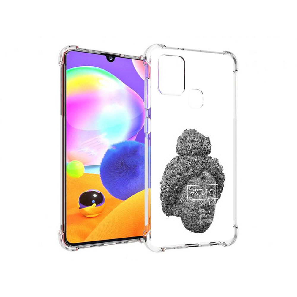 

Чехол MyPads Tocco для Samsung Galaxy A21s каменное лицо девушки (PT149116.528.383), Прозрачный, Tocco