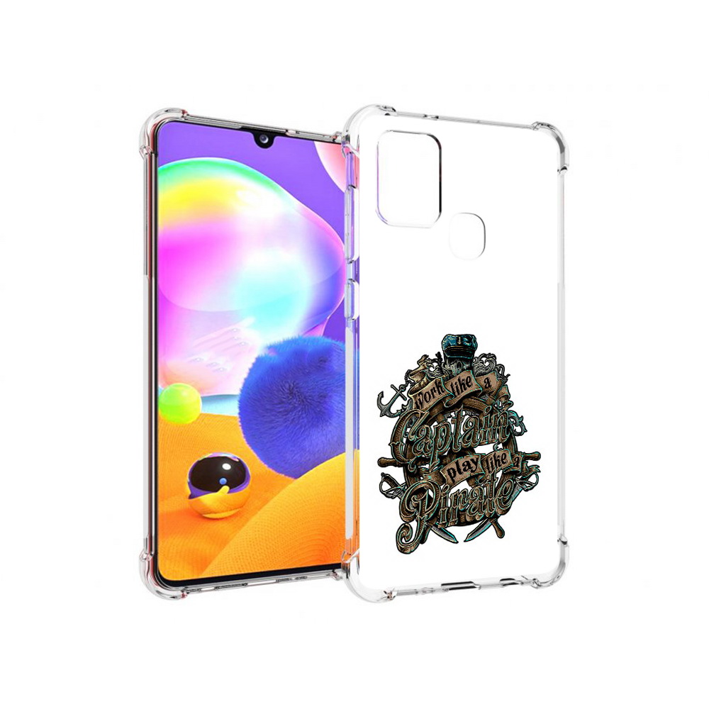 

Чехол MyPads Tocco для Samsung Galaxy A21s капитан пиратов (PT149116.528.385), Прозрачный, Tocco