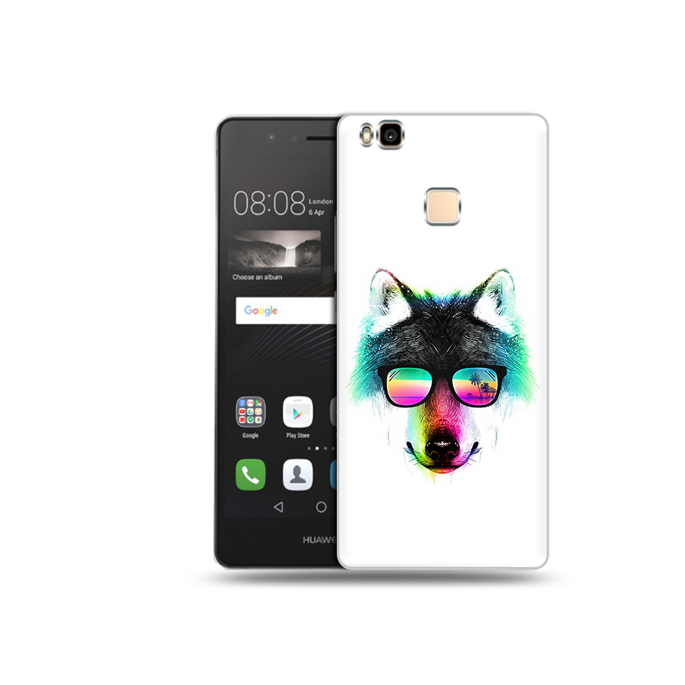 

Чехол MyPads Tocco для Huawei P9 Lite радужный волк (PT74547.57.567), Прозрачный, Tocco