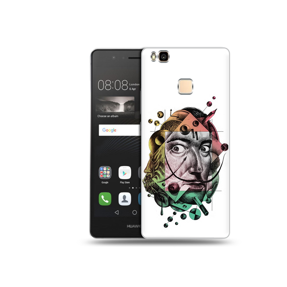 

Чехол MyPads Tocco для Huawei P9 Lite разноцветное лицо абстракция (PT74547.57.570), Прозрачный, Tocco