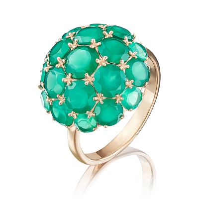 

Кольцо из золота р. 16 PLATINA jewelry 01-4377-00-274-1110-47, халцедон, 01-4377-00-274-1110-47