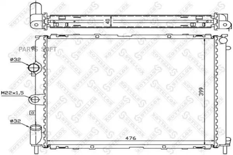 

STELLOX Радиатор охлаждения STELLOX 1026189sx