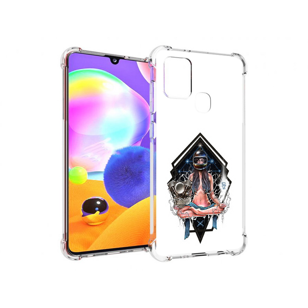 

Чехол MyPads Tocco для Samsung Galaxy A21s красивая девушка в шлеме (PT149116.528.406), Прозрачный, Tocco