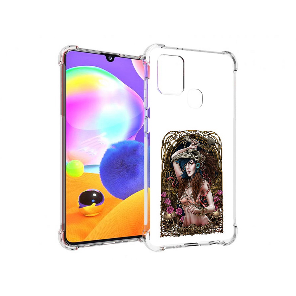 

Чехол MyPads Tocco для Samsung Galaxy A21s красивая девушка рисунок (PT149116.528.407), Прозрачный, Tocco