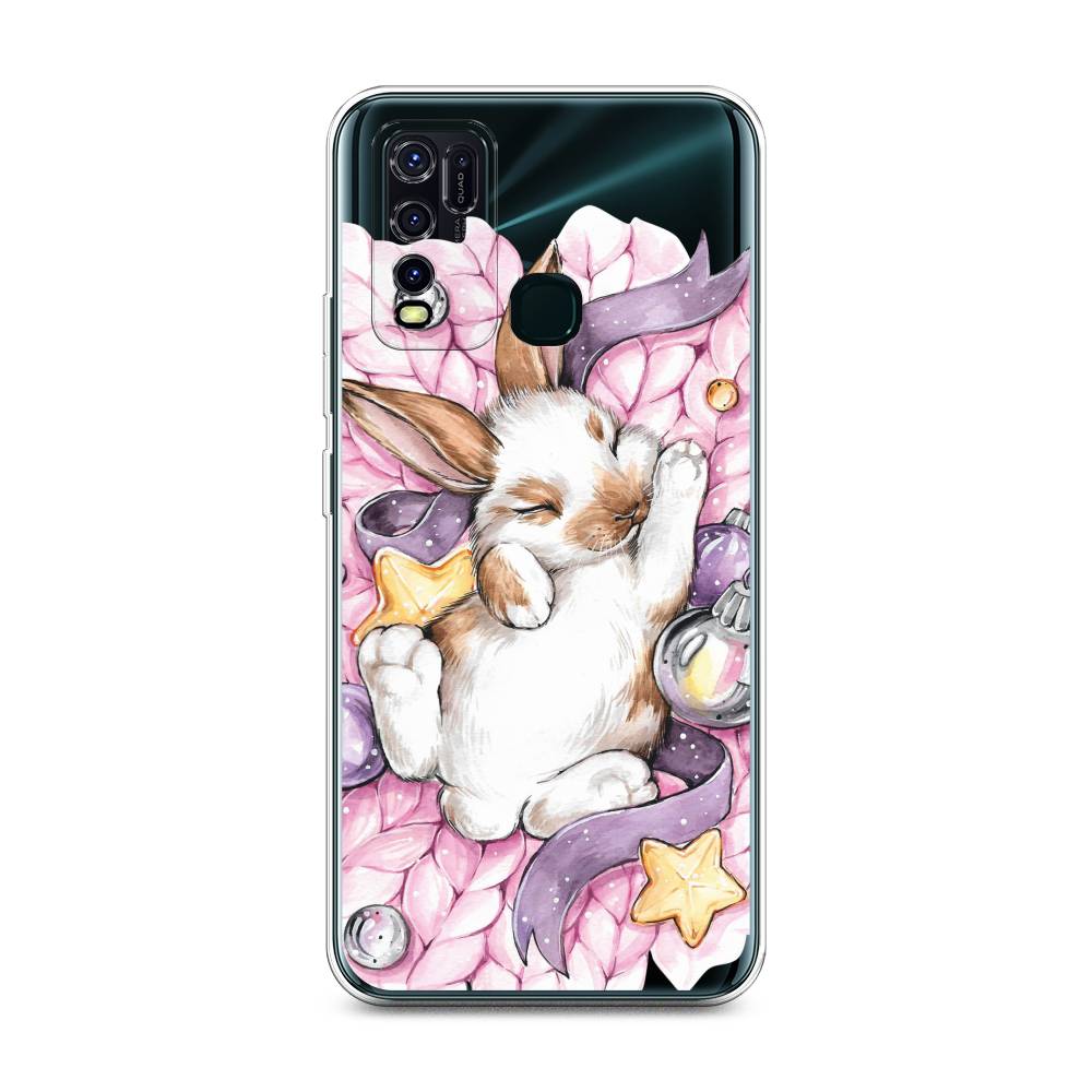 

Чехол для Vivo Y30/Y50 "Кролик спит", Розовый;белый, 263150-5