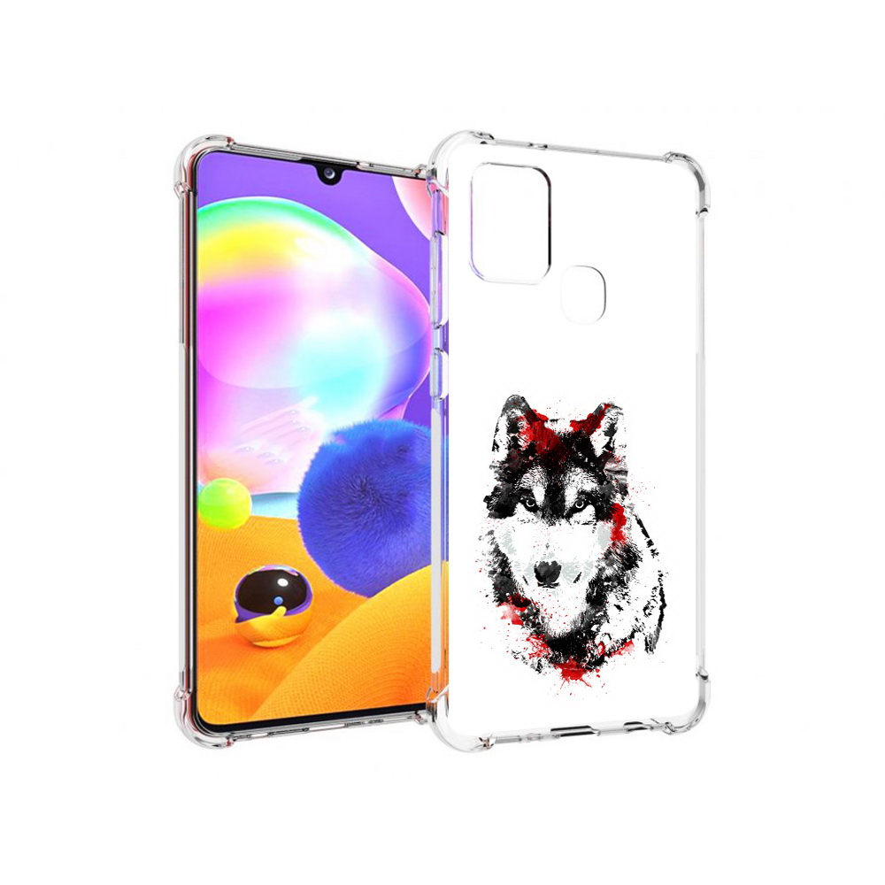 

Чехол MyPads Tocco для Samsung Galaxy A21s кровавый волк (PT149116.528.416), Прозрачный, Tocco