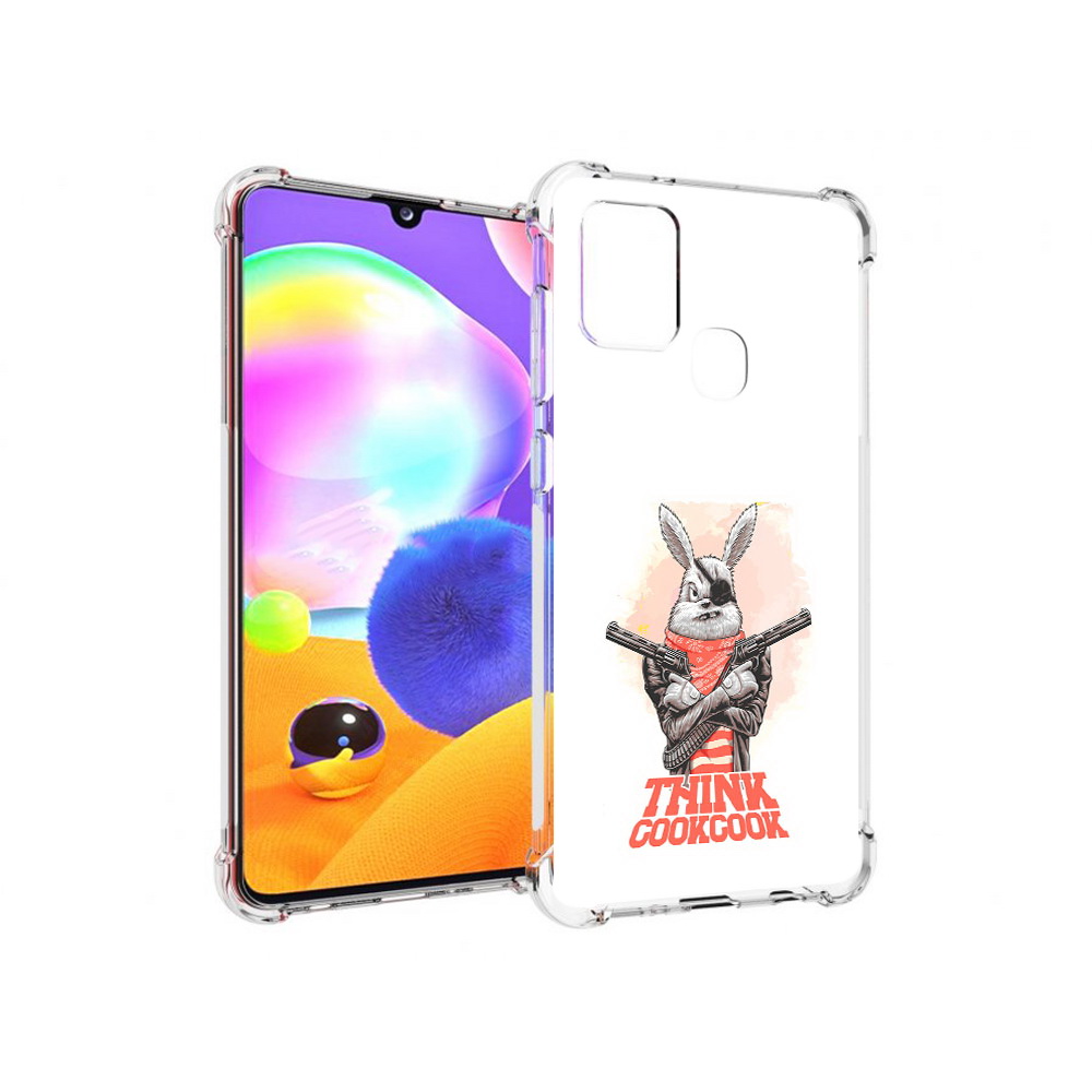 

Чехол MyPads Tocco для Samsung Galaxy A21s кролик пират (PT149116.528.419), Прозрачный, Tocco