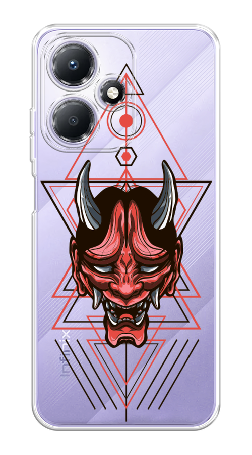 

Чехол для Infinix Hot 30 Play "Hanya Oni mask", Серый;красный;черный, 3104250-4