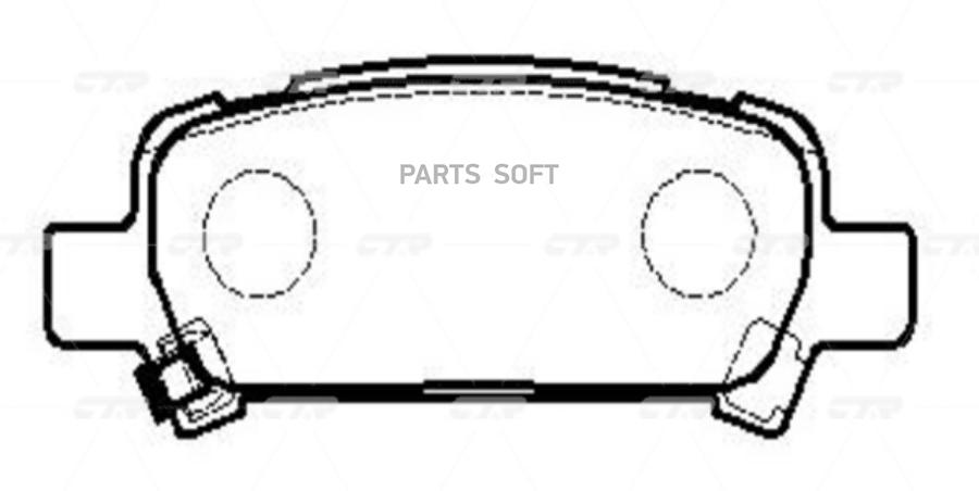 

Колодки тормозные CTR CKSU3 /GK0990/ SUBARU Forester 1шт CTR