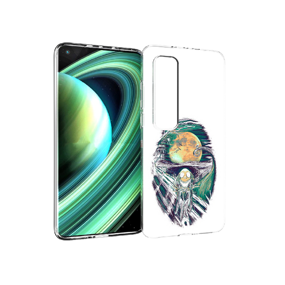 

Чехол MyPads Tocco для Xiaomi Mi 10 Ultra зубастое существо абстракция (PT156404.264.370), Прозрачный, Tocco